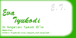 eva tyukodi business card